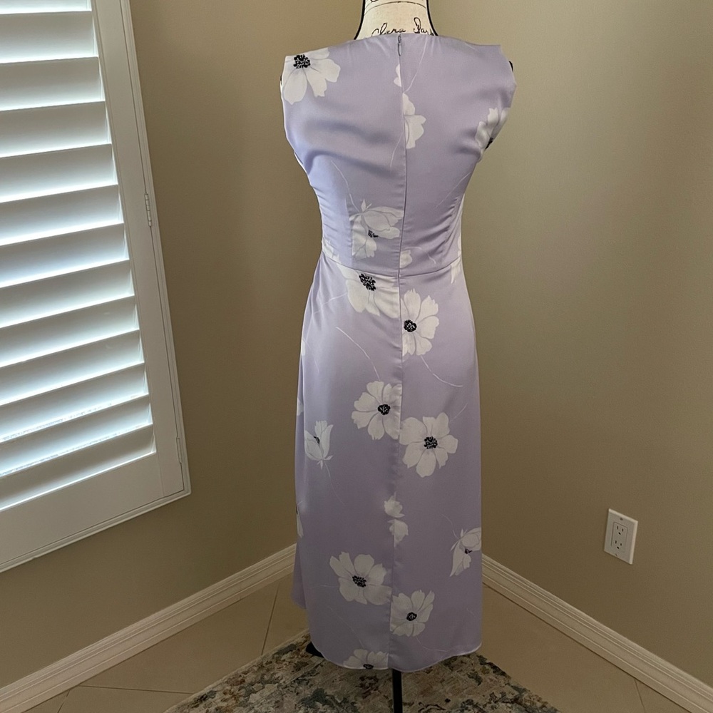 NWT Ann Taylor Floral Ruched Flare Dress - Picture 5 of 10
